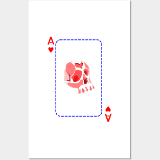 Ace of hearts Posters and Art